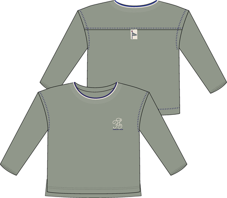 Analogie by Lil Legs Outer Field Collection Girls Long Sleeve T-shirt Tee - OGLST