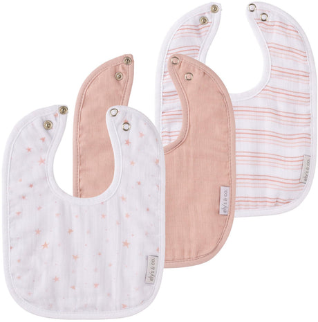 Ely's & Co Muslin/Terry Bib 3 Pack - EC-039