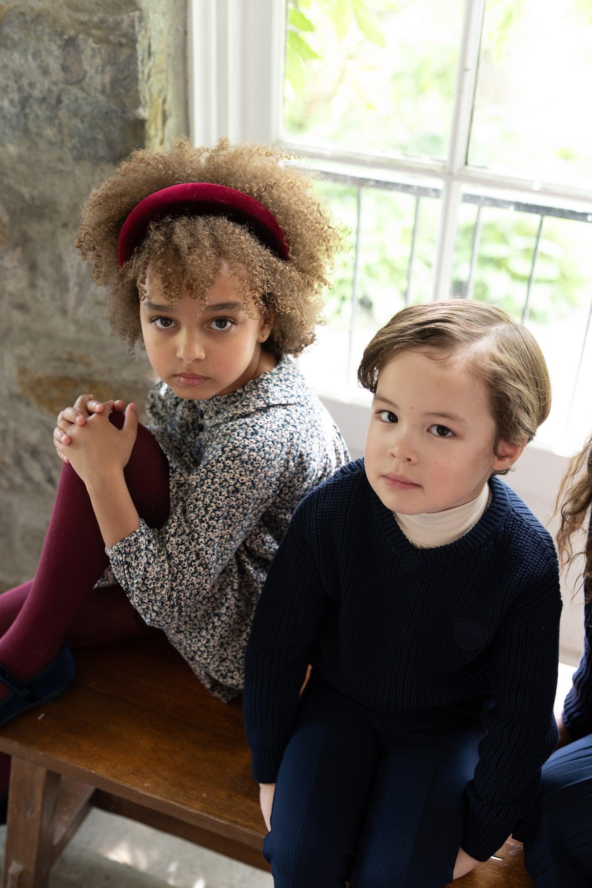 Analogie by Lil Legs Knit Collection Boys V-Neck Sweater - DKVNS