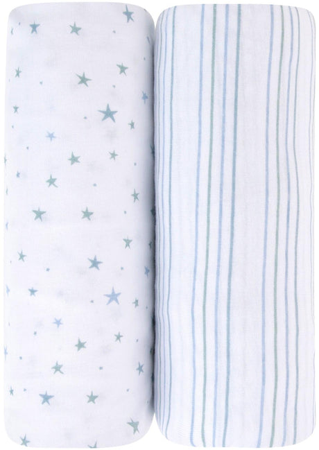 Ely's & Co Stars & Stripes Crib Sheet 2 Pack