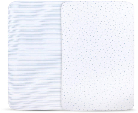 Ely's & Co Stars & Stripes Crib Sheet 2 Pack