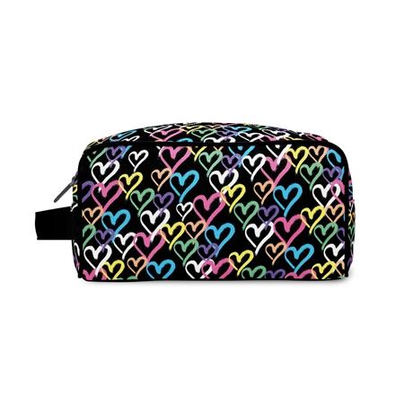 Top Trenz Graffiti Heart Cosmetic Bag - COS-GRAFHRTV2