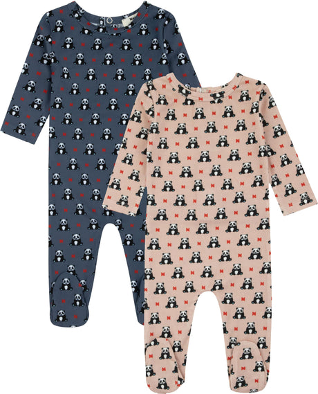 Noggi Baby Boys Girls Panda Pattern Bamboo Cotton Stretchie - 215218
