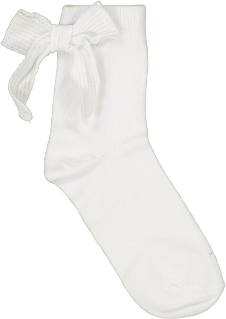 BlinQ Girls Waffle Knit Bow Ankle Socks - 633