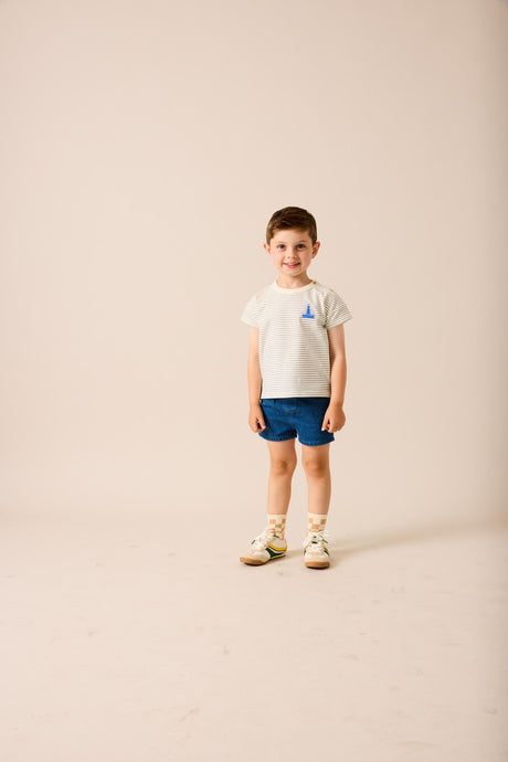 Lil Legs Camp Scouts Collection Boys Striped Sailor Short Sleeve T-shirt Tee - SST