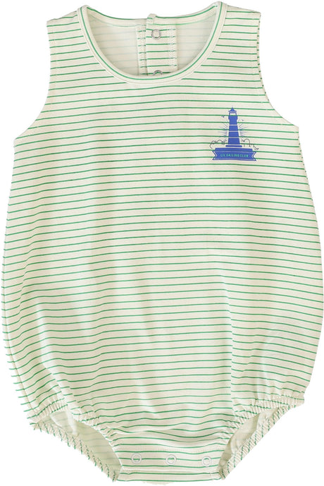 Lil Legs Camp Scouts Collection Baby Boys Sailor Stripe Romper - SSTR