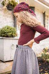 Teela Girls Micro Check Skirt - 23-132