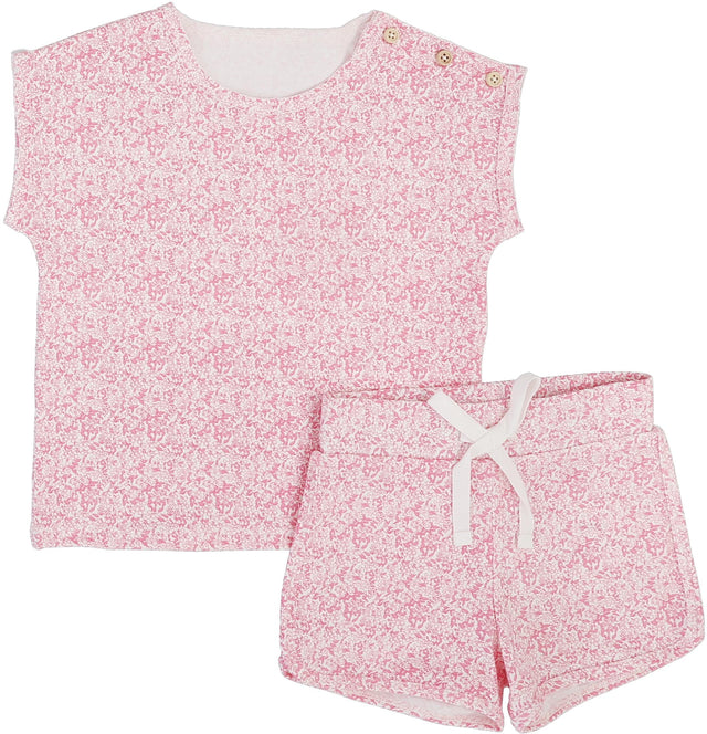 Bright Pink Mini Floral