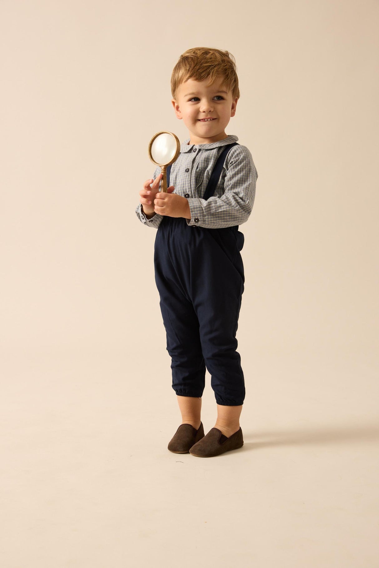 Analogie by Lil Legs Plaid Edition Collection Baby Boys Long Romper - AF26R612