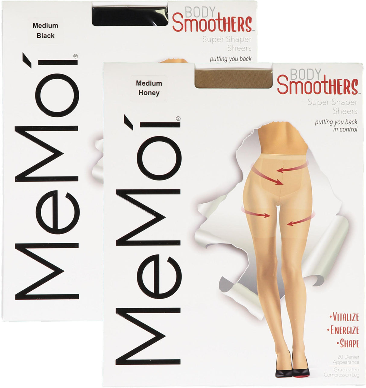 Memoi Womens Super Shaper Body Smoothers Sheers 20 Denier Pantyhose - MM-293