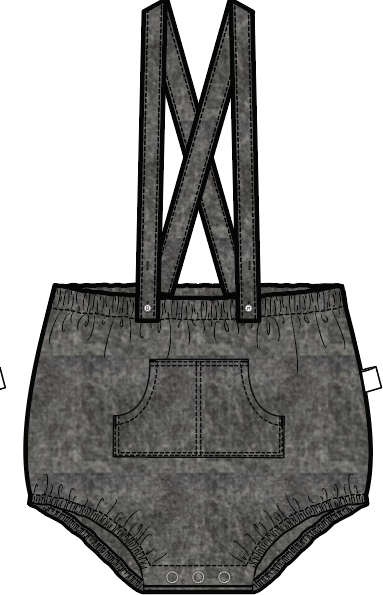 Lil Legs Camp Scouts Collection Baby Boys Pocket Suspender Bloomers - PSBL