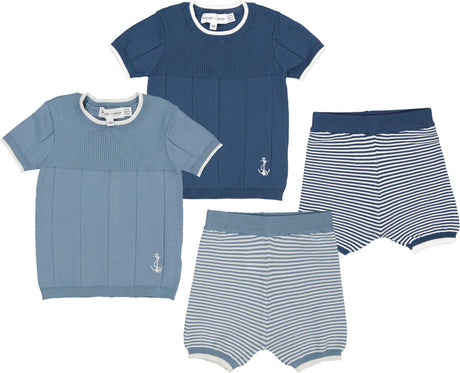 Charlotte & George Baby Boys Anchor Knit Outfit - SB5CP7148EB