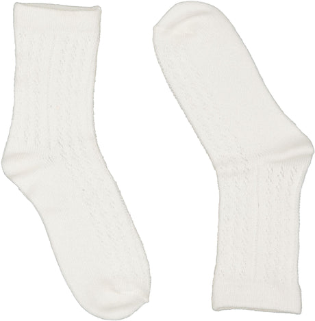 BlinQ Girls Diamond Pointelle Ankle Socks - 636