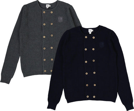 Mr. Mr. Boys Basketweave Crest Sweater - WB6CY3065