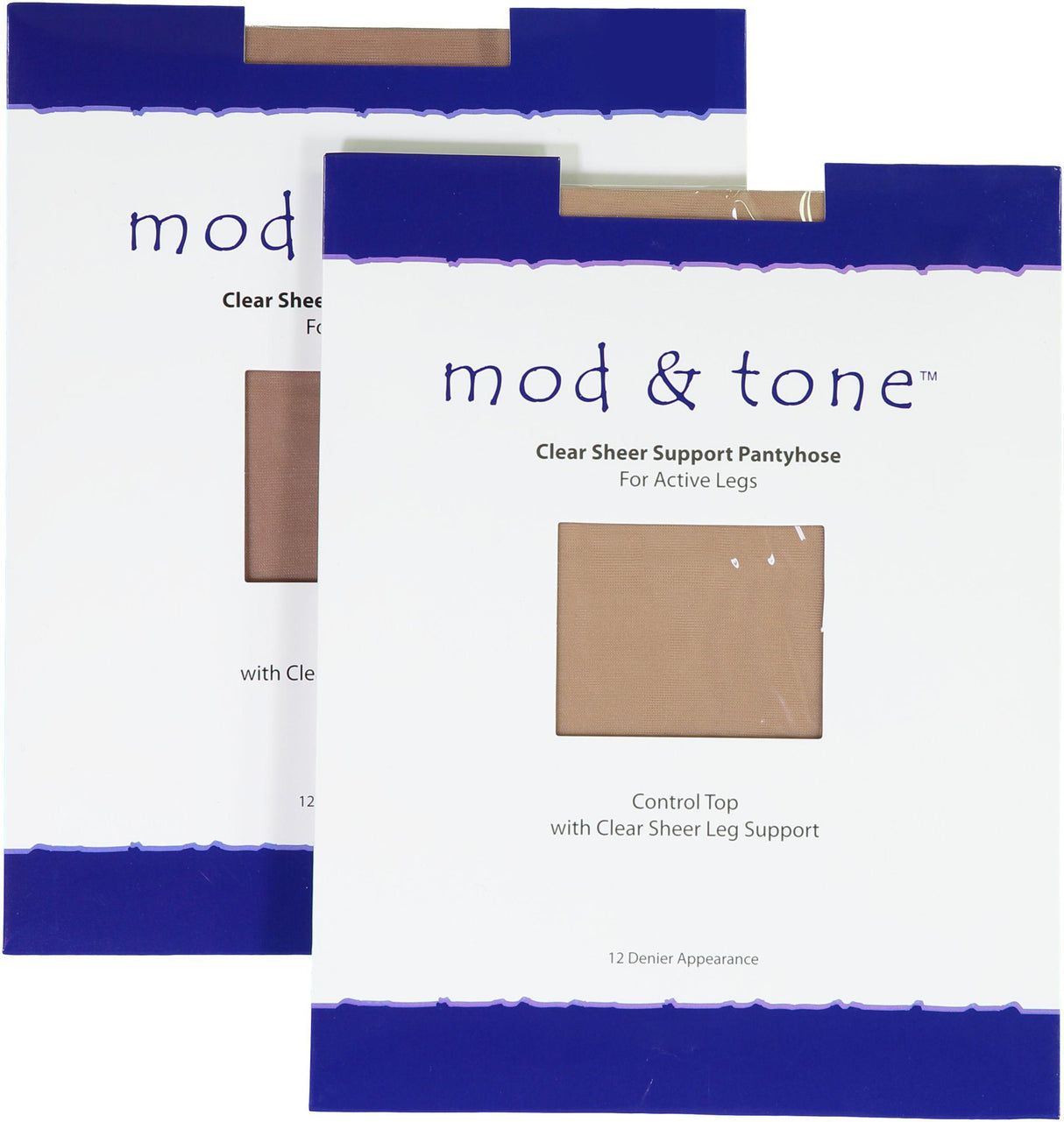 Mod & Tone Womens 12 Denier Control Top Pantyhose - 1220