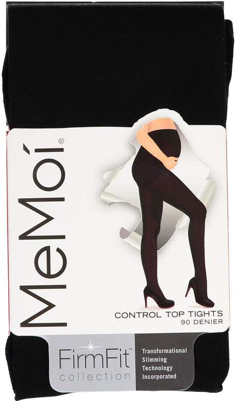 Memoi Womens Firm Fit Maternity 90 Denier Control Top Tights - MA-892