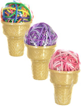 Expressions Ponytail Holder 36 Pack - EXV1031 - Ice Cream Cone
