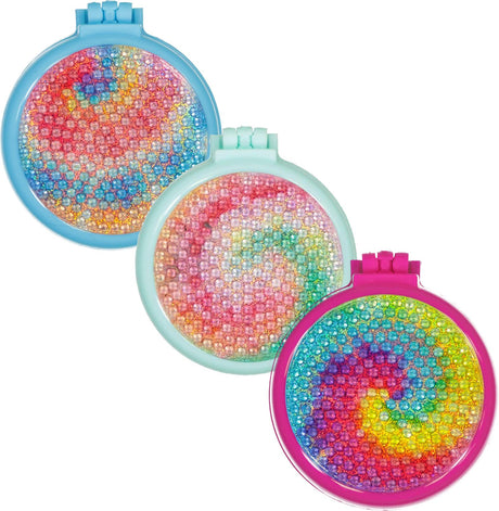 Expressions Tie Dye Rhinestone Pop Up Hair Brush - EXG9582