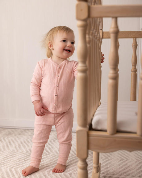 MiniMoi by Memoi Boys Girls Ribbed Cotton Pajamas - IBJ09665