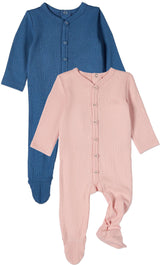 MiniMoi by Memoi Baby Boys Girls Ribbed Cotton Stretchie - IAA09666