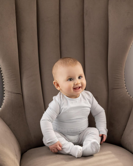 MiniMoi by Memoi Baby Boys Girls Overlay Cotton Footie - IAA09609/IAA09697