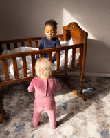 MiniMoi by Memoi Baby Boys Girls Drop Needle Ribbed Velour Stretchie - IAA09607