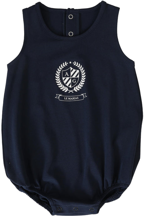 Lil Legs Camp Scouts Collection Baby Boys Emblem Romper - EMR