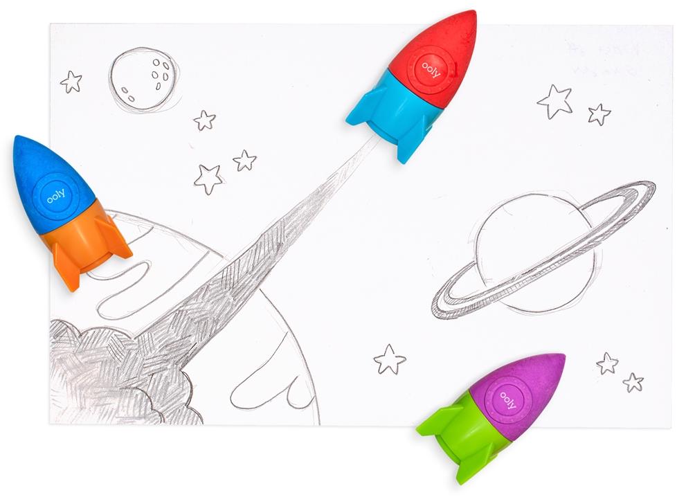 ooly Blast Off Sharpener + Eraser - 112-105