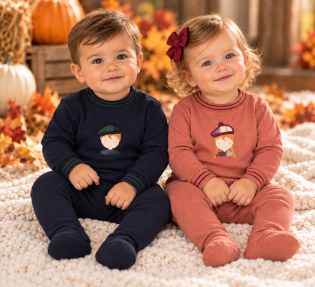 Ely's & Co Baby Boys Girls Scottish Cotton Footie - AW26-0064-0066