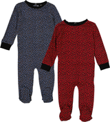 Noggi Baby Boys Girls Leopard Bamboo Cotton Footie - 217220