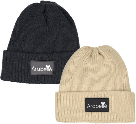 Arabelle Ribbed Knit Cuffed Winter Beanie Hat - 5001-5002