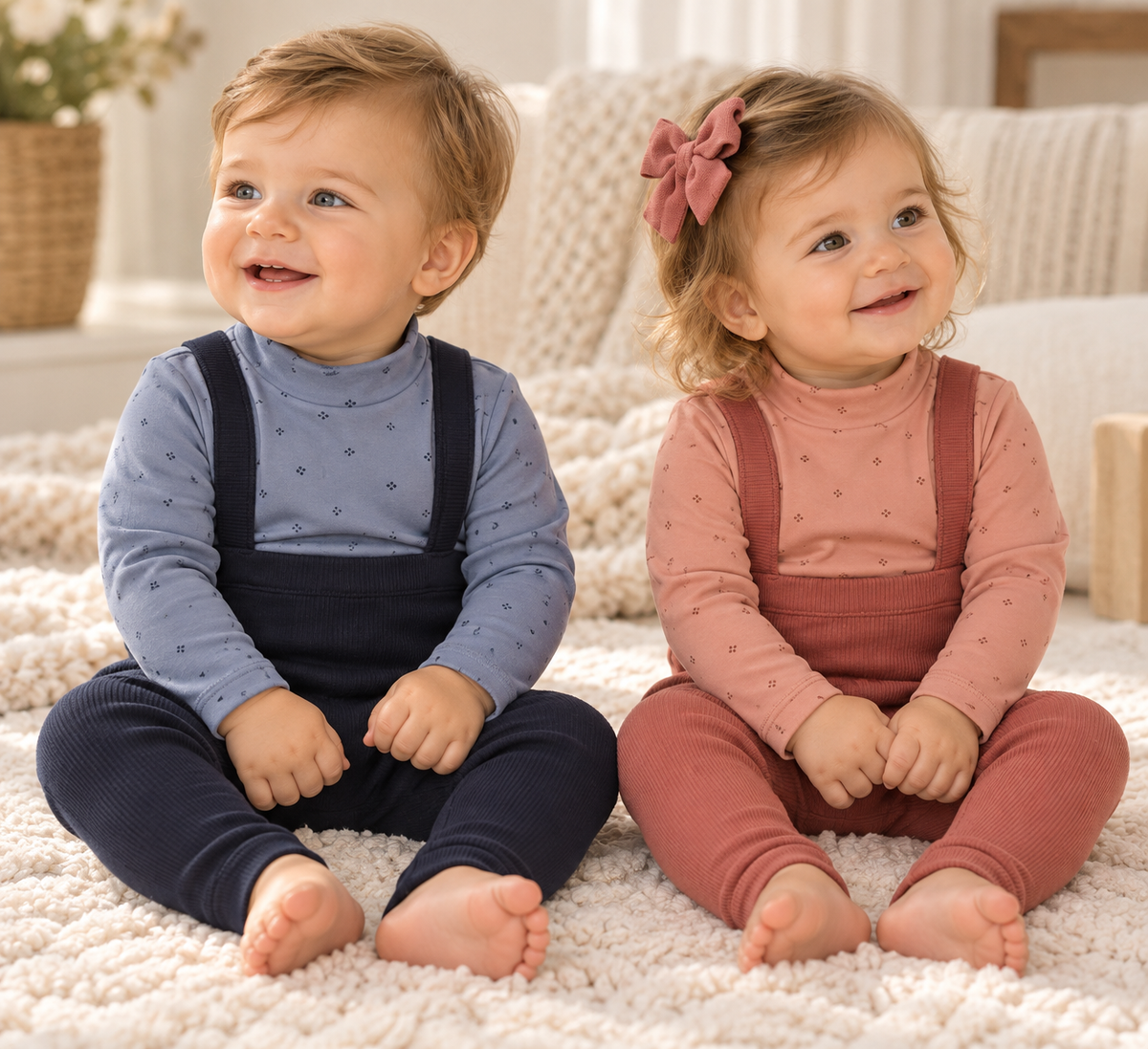 Ely's & Co Baby Boys Girls Clover Print Outfit - AW26-0055-0057