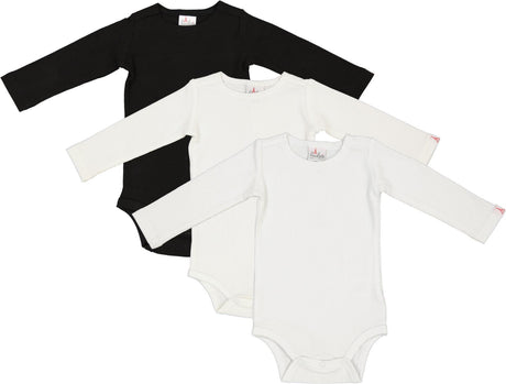 LandsKID Baby Boys Girls Long Sleeve Ribbed Cotton Bodysuit - LK16