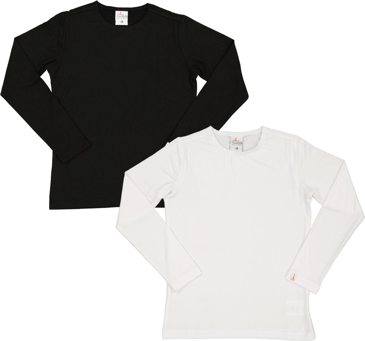 LandsKID Boys Girls Long Sleeve Flat Silky Modal T-shirt - LK45