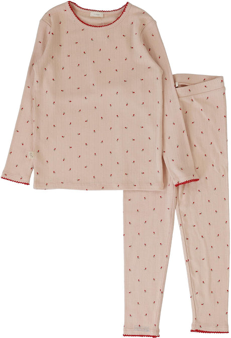 Lil Legs Pitter Patter Collection Boys Girls Cotton Dainty Print Pajamas Lounge Set - DPLST