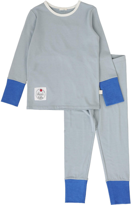 Lil Legs Pitter Patter Collection Boys Girls Cotton Color Block Pajamas Lounge Set - CBLST