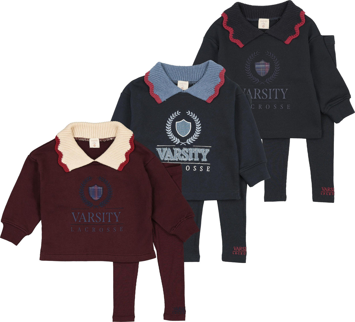 Analogie by Lil Legs Fan Club Collection Baby Girls Sweatshirt Outfit - AF26S520B
