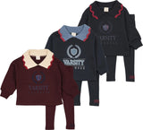 Analogie by Lil Legs Fan Club Collection Baby Girls Sweatshirt Outfit - AF26S520B