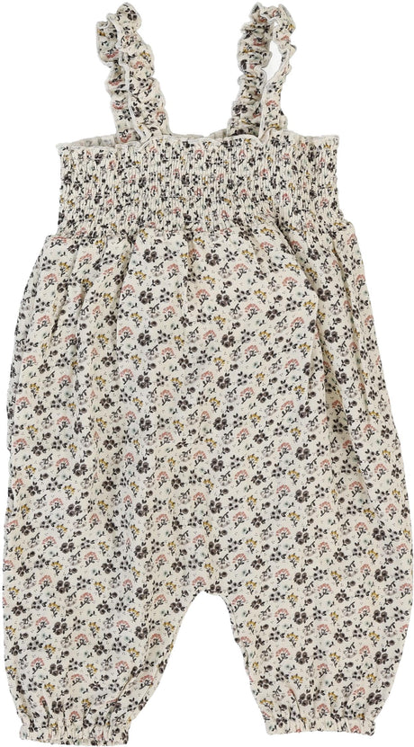 Lil Legs Dressy Loungewear Collection Baby Girls Smocked Bubble Romper - SBRMP