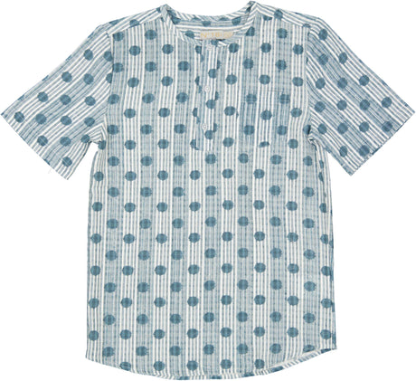 N° 18 Kids Boys Short Sleeve Dress Shirt - SB3CY1994