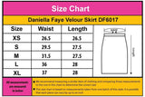 Daniella Faye Womens Velour Skirt - DF6017
