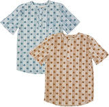 N° 18 Kids Boys Short Sleeve Dress Shirt - SB3CY1994