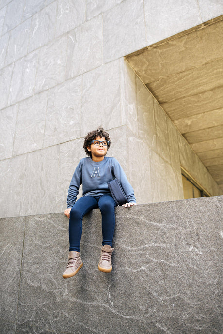 Analogie by Lil Legs Sherpa Collection Boys Varsity Sweatshirt - SVT