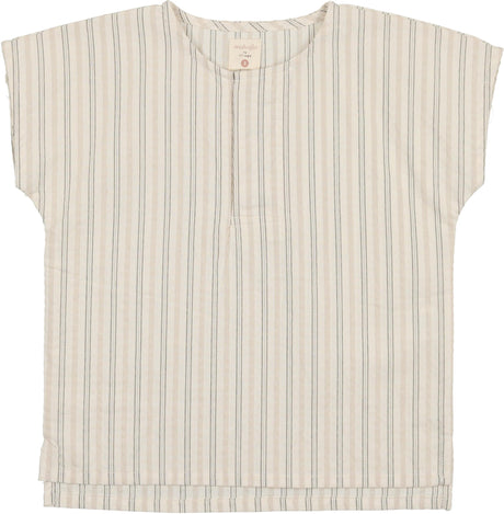 Analogie by Lil Legs Shabbos Linen Collection Boys Short Sleeve Snap Dress Shirt