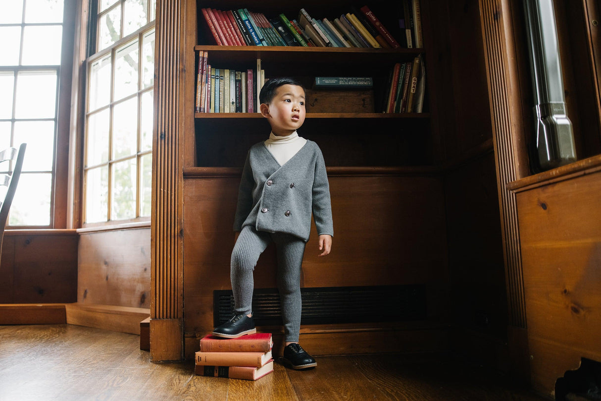 Analogie by Lil Legs Knit Collection Boys Double Breasted Blazer - DDBKB