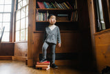 Analogie by Lil Legs Knit Collection Boys Double Breasted Blazer - DDBKB