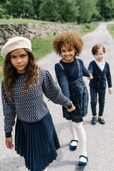 Analogie by Lil Legs Multi Knit Collection Girls Floral Sweater - DFKSW