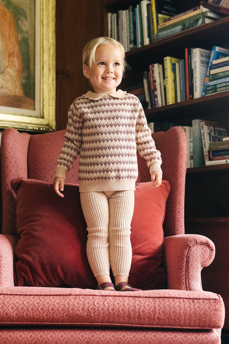 Analogie by Lil Legs Multi Knit Collection Baby Girls Floral Outfit - DFKS