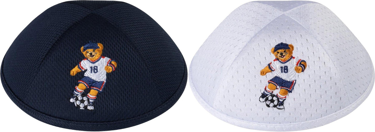 iKippah Soccer Bear Mesh Yarmulka
