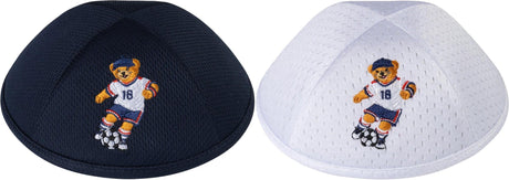 iKippah Soccer Bear Mesh Yarmulka